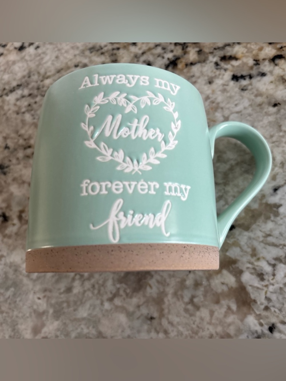 Godinger Green Ceramic Always My Mother Coffee Tea Mug. Great Mother’s Day Gift